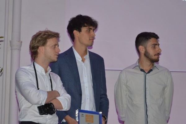 Luigi Civetta, Cosimo Salvati, Stefano Falcone - IED Roma alla Premiazione 2018.